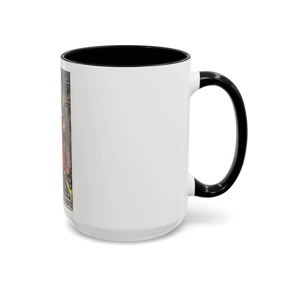 The Hierophant (Tarot Card) Accent Coffee Mug-Go Mug Yourself