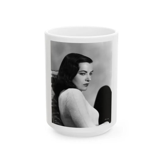 Ella Raines #169 (Vintage Female Icon) White Coffee Mug-15oz-Go Mug Yourself