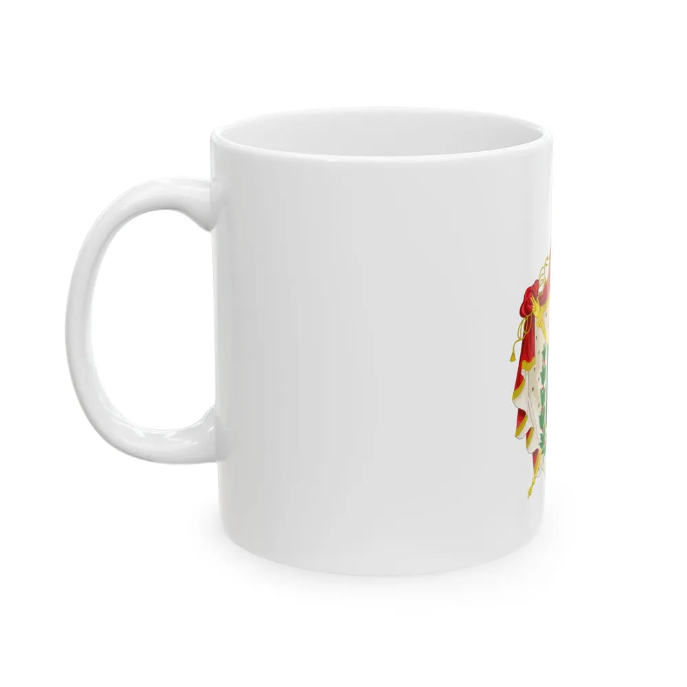 Coat of arms of the Empire of Brazil - White Coffee Mug-Go Mug Yourself