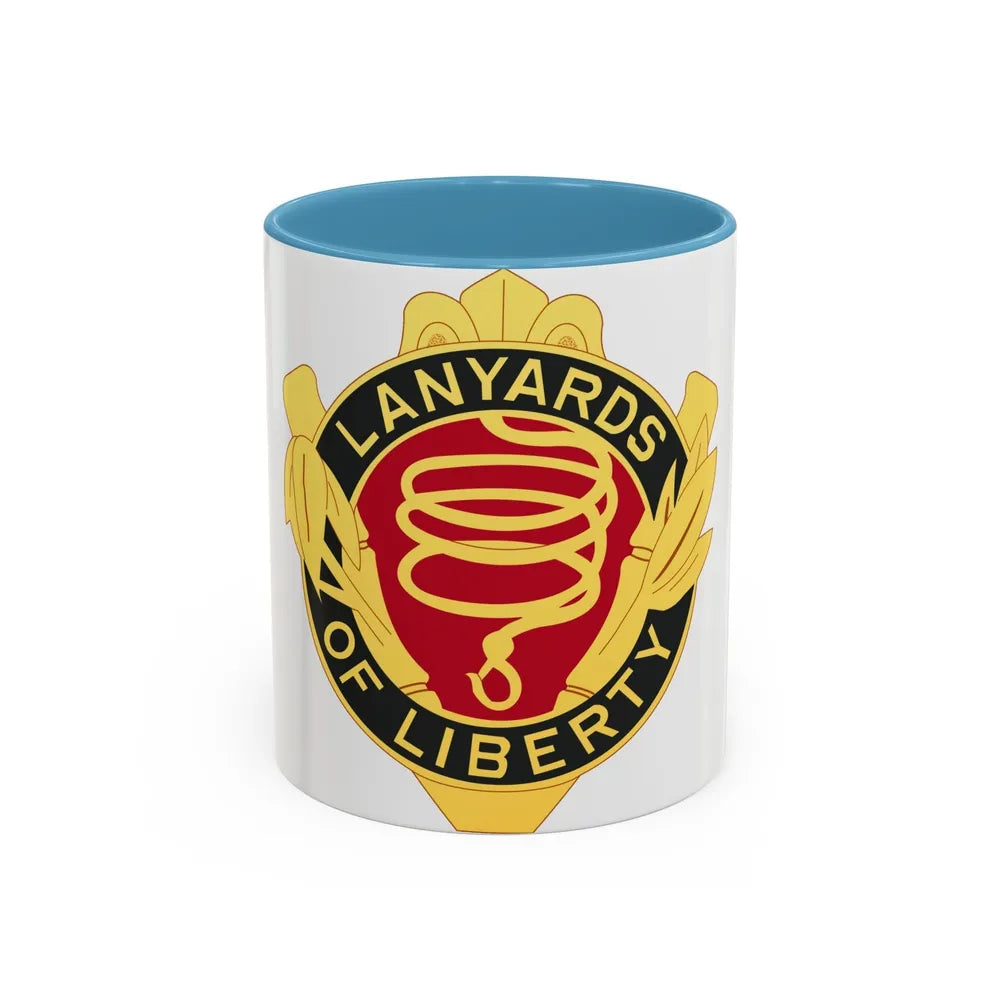 54th Artillery Group (U.S. Army) Accent Coffee Mug-11oz-Light Blue-Go Mug Yourself