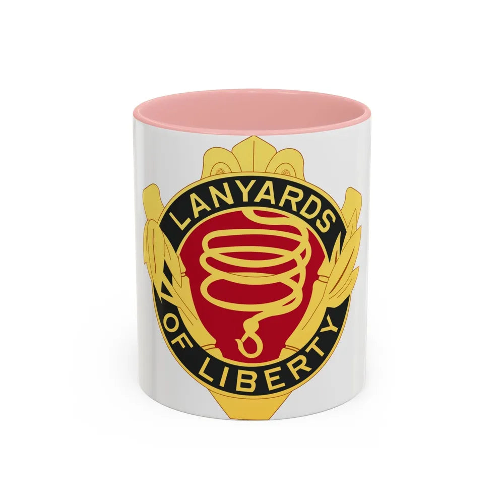 54th Artillery Group (U.S. Army) Accent Coffee Mug-11oz-Pink-Go Mug Yourself