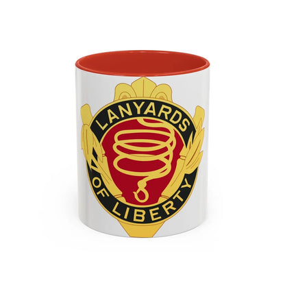 54th Artillery Group (U.S. Army) Accent Coffee Mug-11oz-Red-Go Mug Yourself