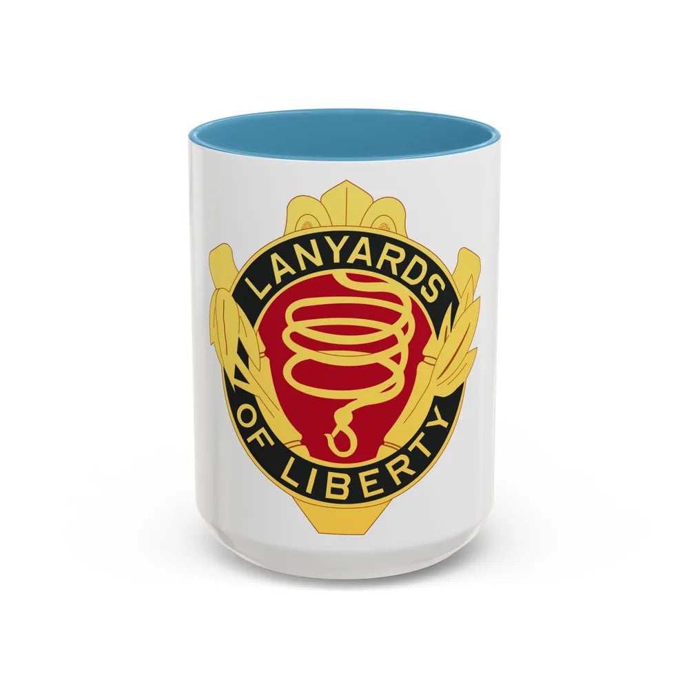 54th Artillery Group (U.S. Army) Accent Coffee Mug-15oz-Light Blue-Go Mug Yourself