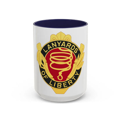 54th Artillery Group (U.S. Army) Accent Coffee Mug-15oz-Navy-Go Mug Yourself