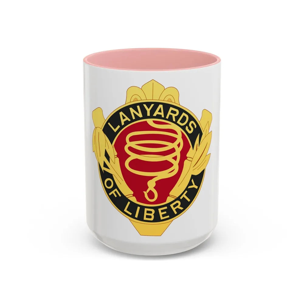 54th Artillery Group (U.S. Army) Accent Coffee Mug-15oz-Pink-Go Mug Yourself