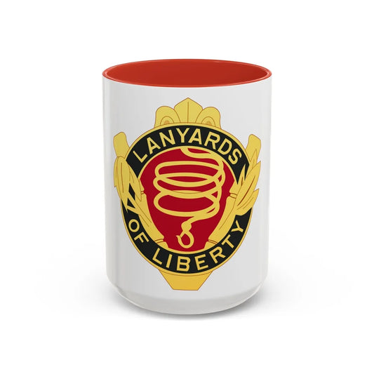 54th Artillery Group (U.S. Army) Accent Coffee Mug-15oz-Red-Go Mug Yourself