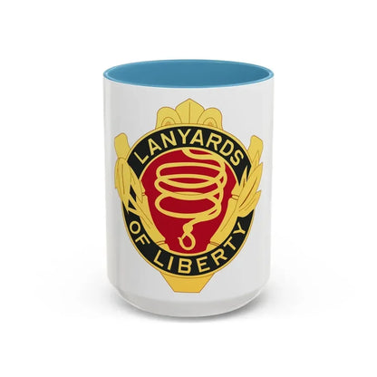 54th Artillery Group (U.S. Army) Accent Coffee Mug 15oz Light Blue - Go Mug Yourself