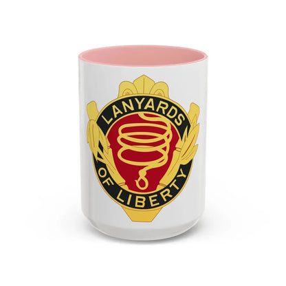 54th Artillery Group (U.S. Army) Accent Coffee Mug 15oz Pink - Go Mug Yourself