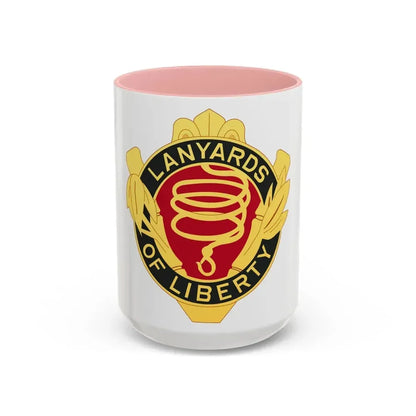 54th Artillery Group (U.S. Army) Accent Coffee Mug 15oz Pink - Go Mug Yourself