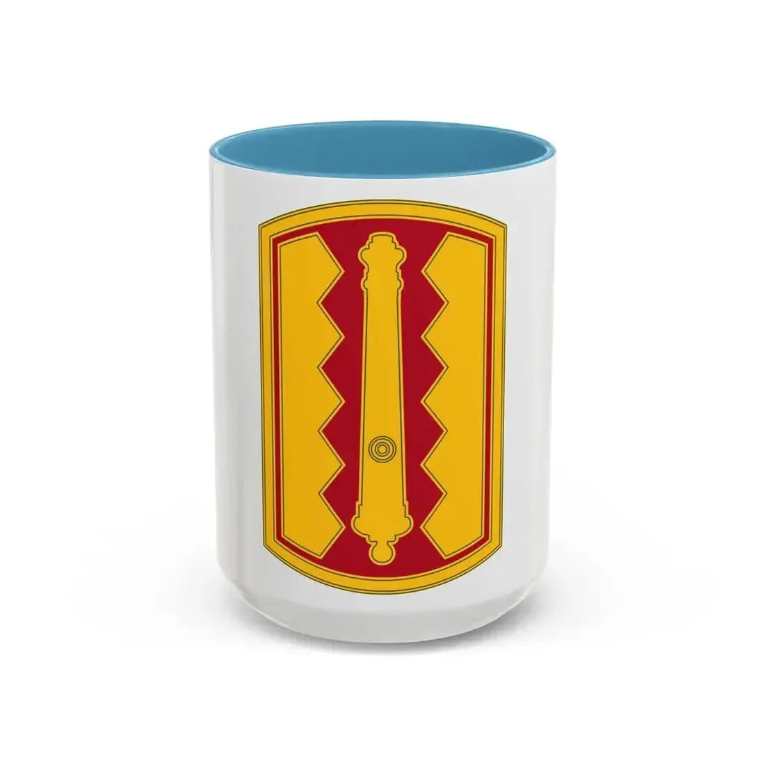 54th Field Artillery Brigade (U.S. Army) Accent Coffee Mug 15oz Light Blue - Go Mug Yourself