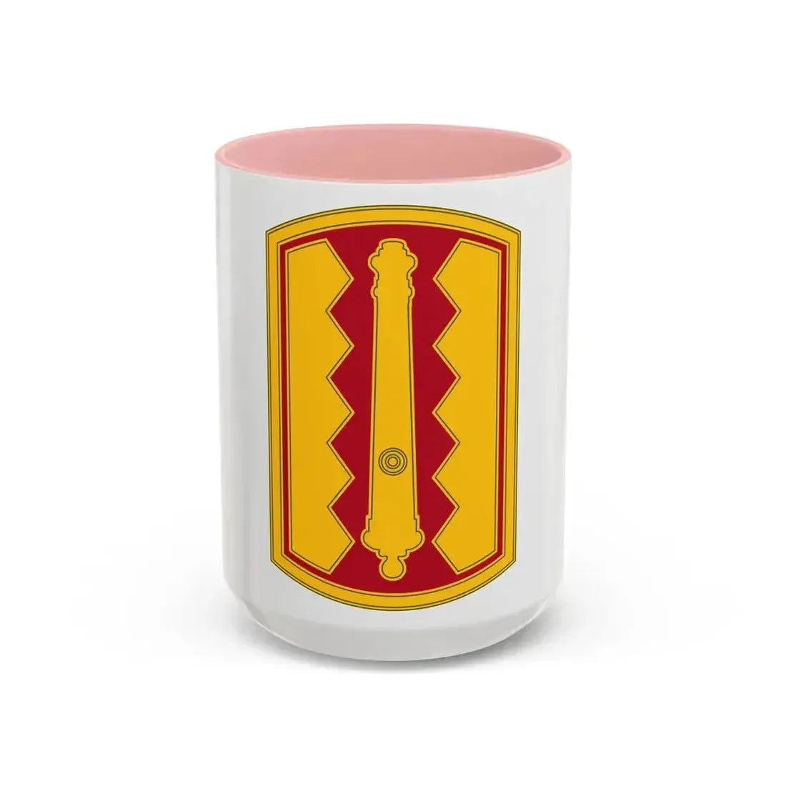 54th Field Artillery Brigade (U.S. Army) Accent Coffee Mug 15oz Pink - Go Mug Yourself