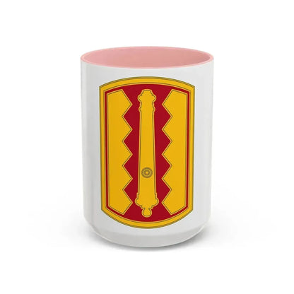 54th Field Artillery Brigade (U.S. Army) Accent Coffee Mug 15oz Pink - Go Mug Yourself