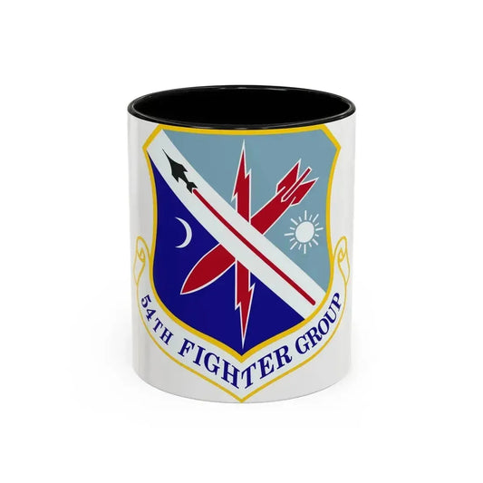 54th Fighter Group (U.S. Air Force) Accent Coffee Mug 11oz Black - Go Mug Yourself