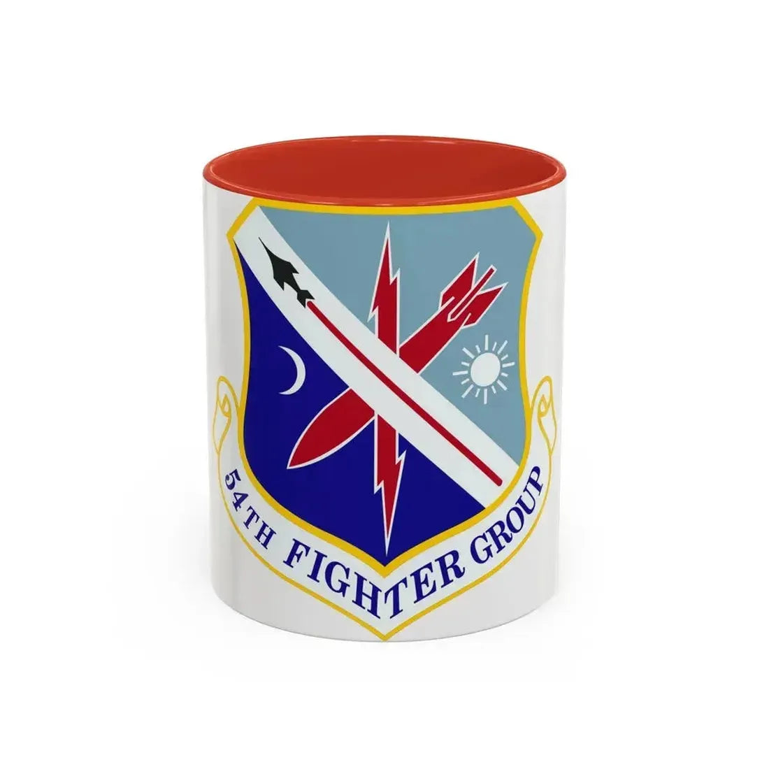 54th Fighter Group (U.S. Air Force) Accent Coffee Mug 11oz Red - Go Mug Yourself