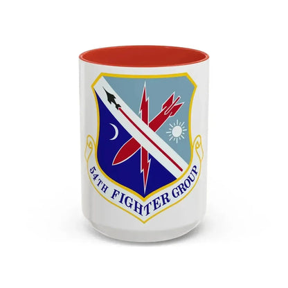 54th Fighter Group (U.S. Air Force) Accent Coffee Mug 15oz Red - Go Mug Yourself