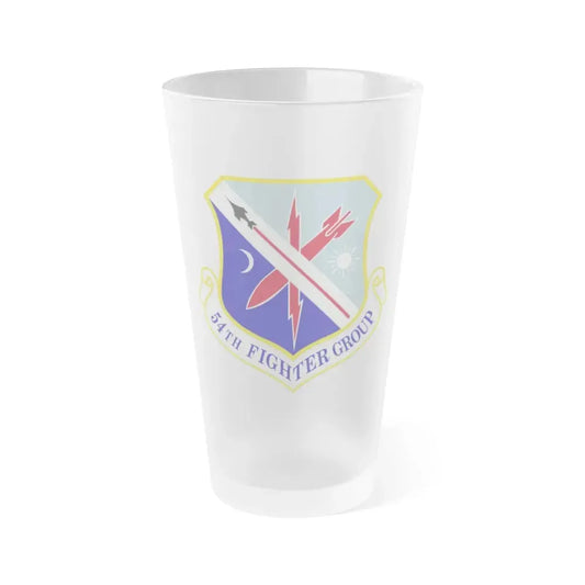 54th Fighter Group (U.S. Air Force) Frosted Pint Glass 16oz Default Title - Go Mug Yourself