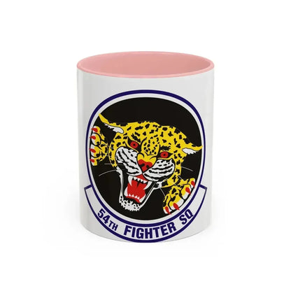 54th Fighter Squadron (U.S. Air Force) Accent Coffee Mug 11oz Pink - Go Mug Yourself