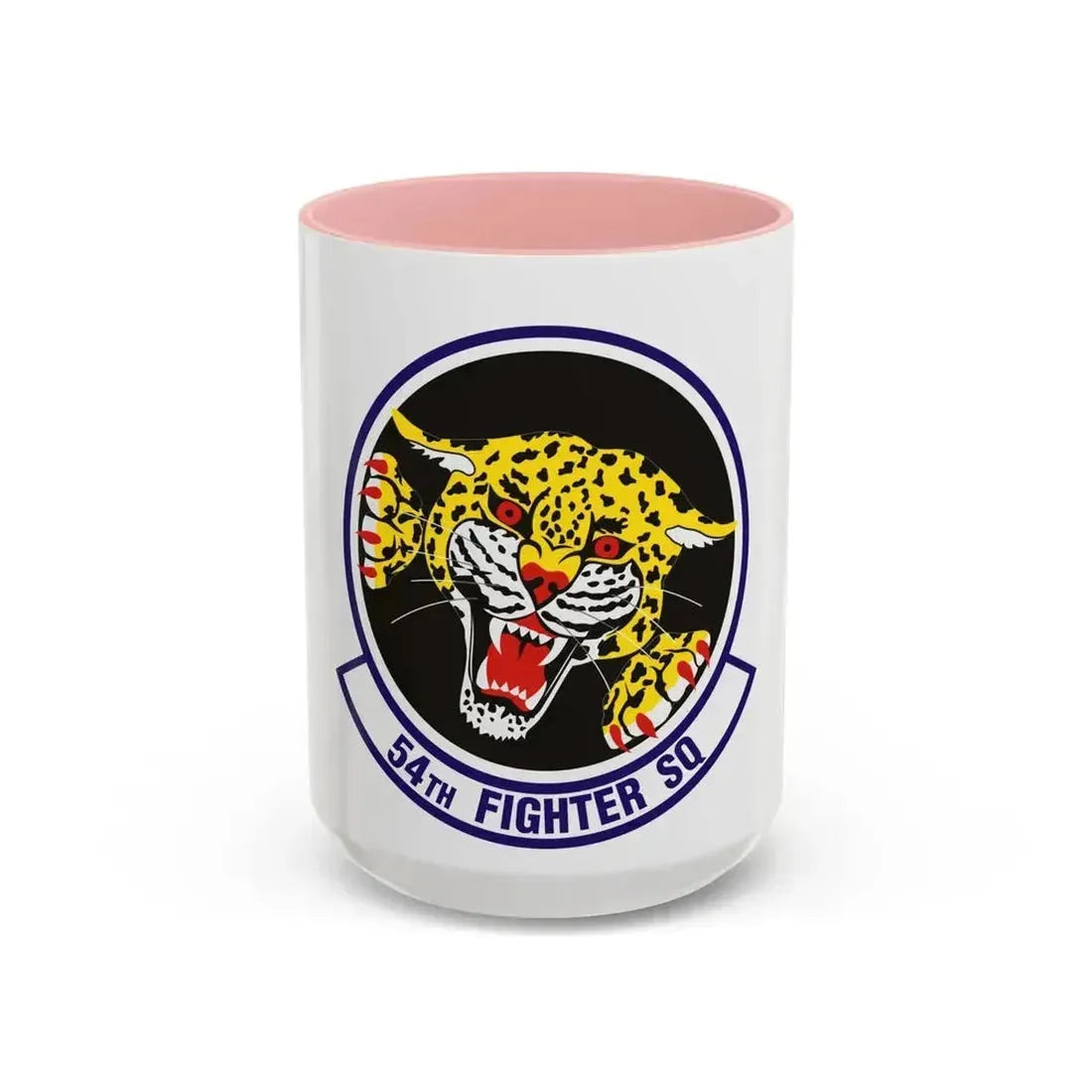 54th Fighter Squadron (U.S. Air Force) Accent Coffee Mug 15oz Pink - Go Mug Yourself