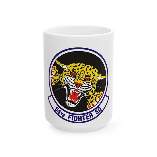 54th Fighter Squadron (U.S. Air Force) White Coffee Mug 15oz - Go Mug Yourself