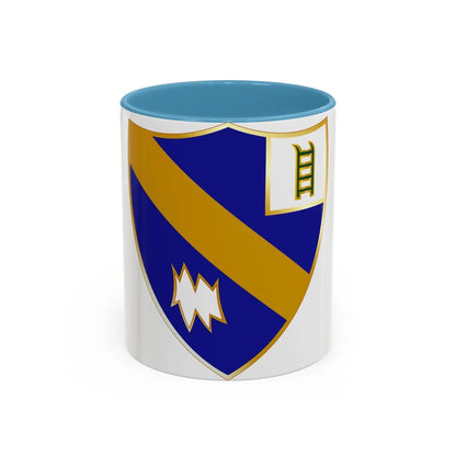 54th Infantry Regiment (U.S. Army) Accent Coffee Mug-11oz-Light Blue-Go Mug Yourself