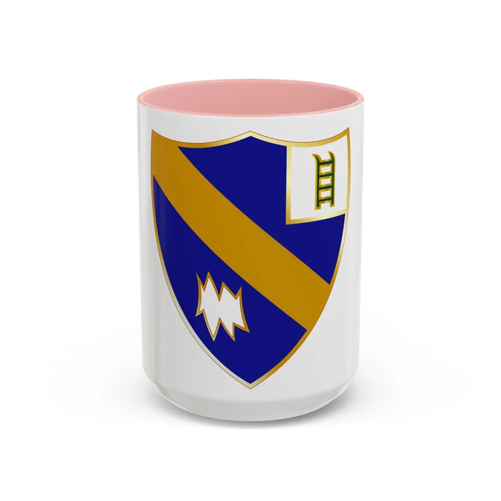 54th Infantry Regiment (U.S. Army) Accent Coffee Mug-15oz-Pink-Go Mug Yourself