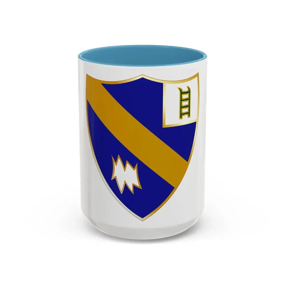 54th Infantry Regiment (U.S. Army) Accent Coffee Mug 15oz Light Blue - Go Mug Yourself