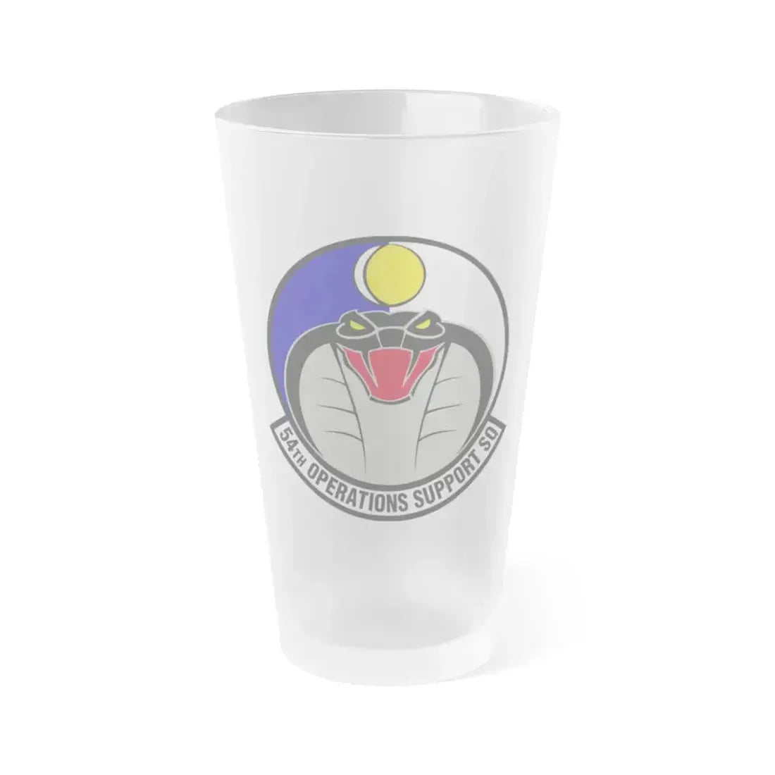 54th Operations Support Squadron (U.S. Air Force) Frosted Pint Glass 16oz 16oz Frosted - Go Mug Yourself