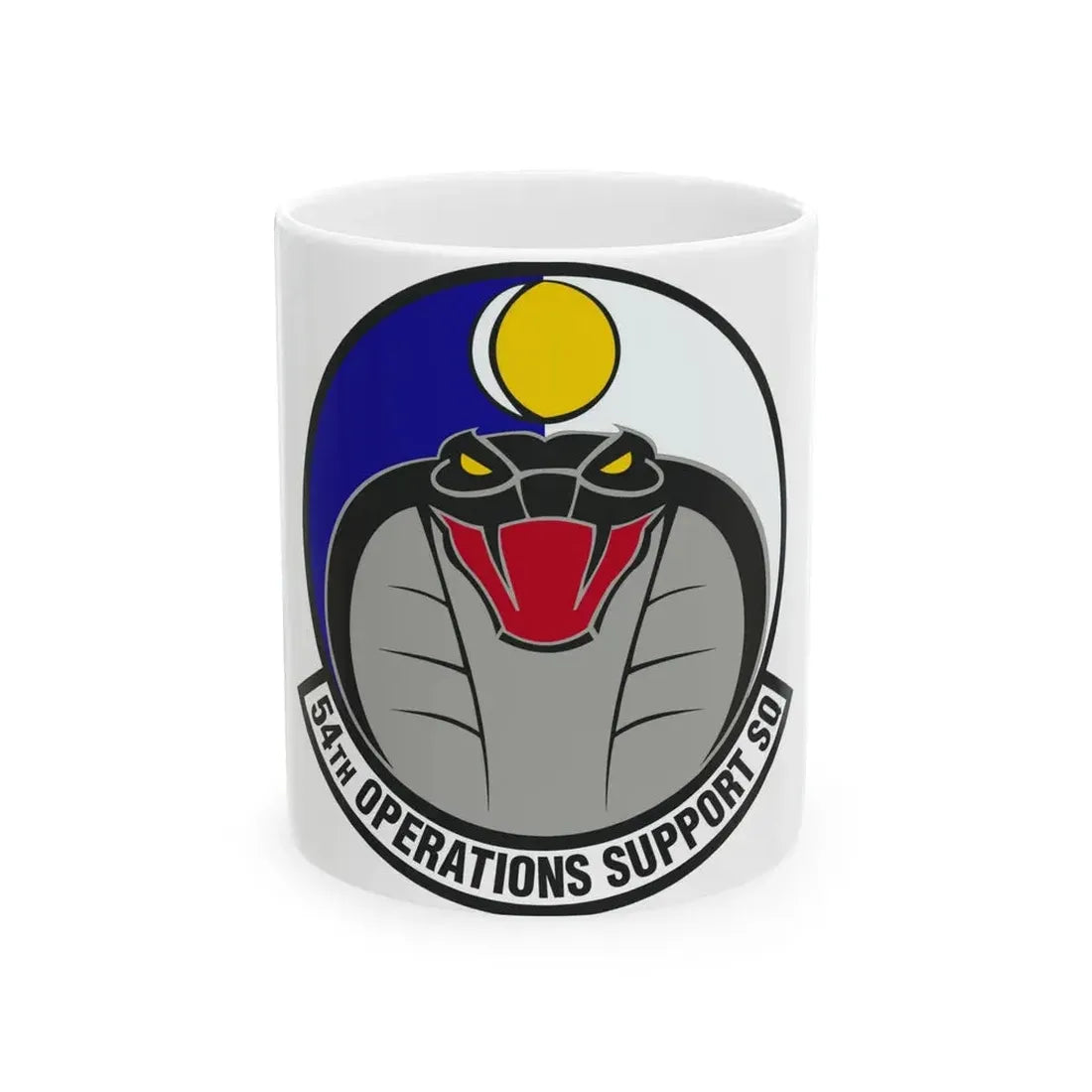 54th Operations Support Squadron (U.S. Air Force) White Coffee Mug - Go Mug Yourself