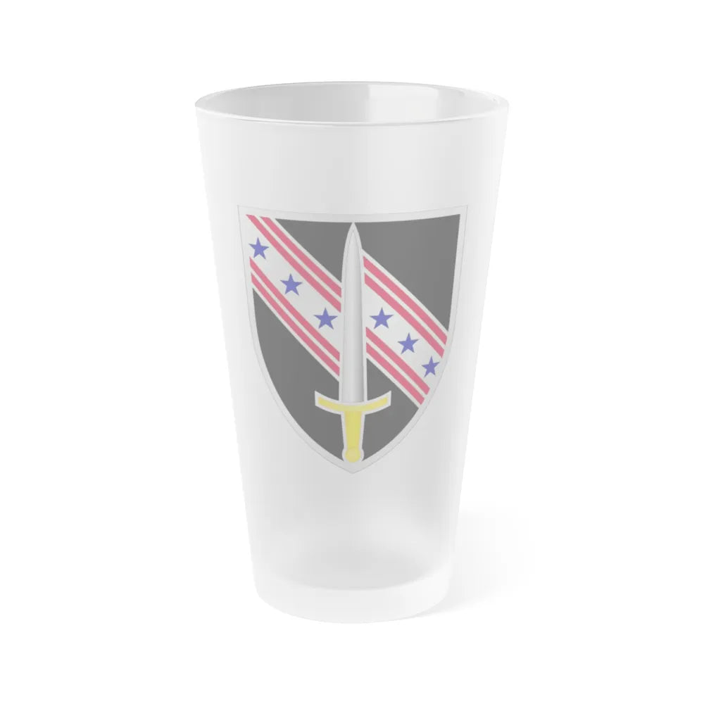 54th Security Force Assistance Brigade (U.S. Army) Frosted Pint Glass 16oz-Go Mug Yourself