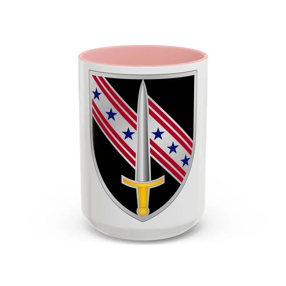 54th Security Force Assistance Brigade (U.S. Army) Accent Coffee Mug 15oz Pink - Go Mug Yourself