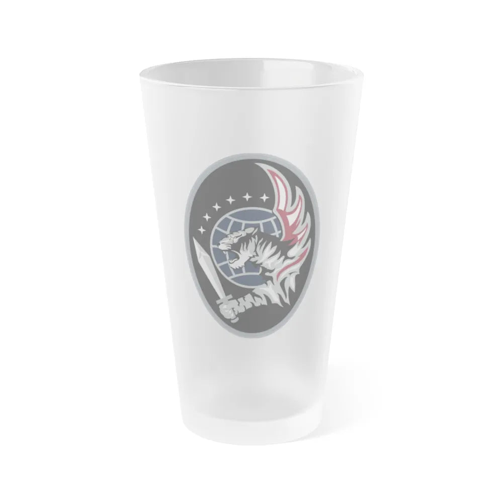 55 Combat Training Squadron (U.S. Space Force) Frosted Pint Glass 16oz-Go Mug Yourself