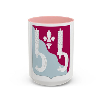 55 Maintenance Battalion (U.S. Army) Accent Coffee Mug-15oz-Pink-Go Mug Yourself