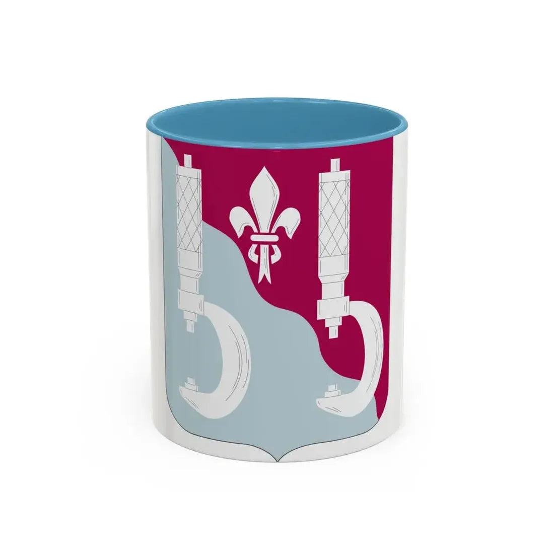 55 Maintenance Battalion (U.S. Army) Accent Coffee Mug 11oz Light Blue - Go Mug Yourself