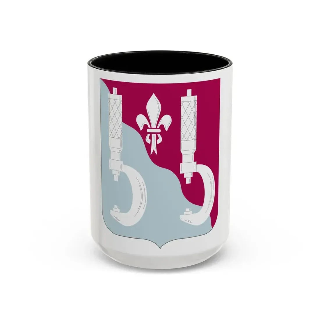 55 Maintenance Battalion (U.S. Army) Accent Coffee Mug 15oz Black - Go Mug Yourself