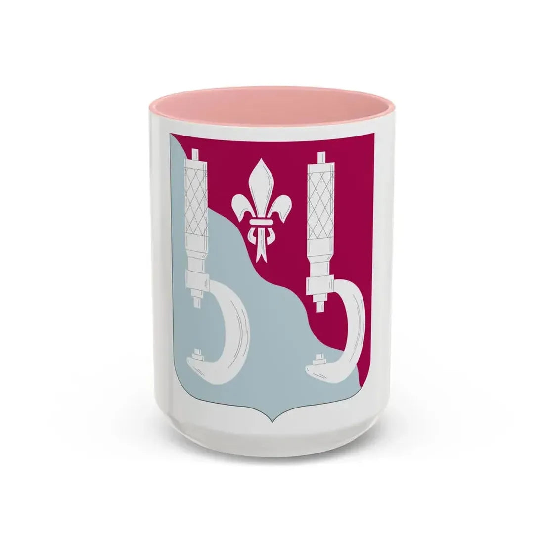55 Maintenance Battalion (U.S. Army) Accent Coffee Mug 15oz Pink - Go Mug Yourself
