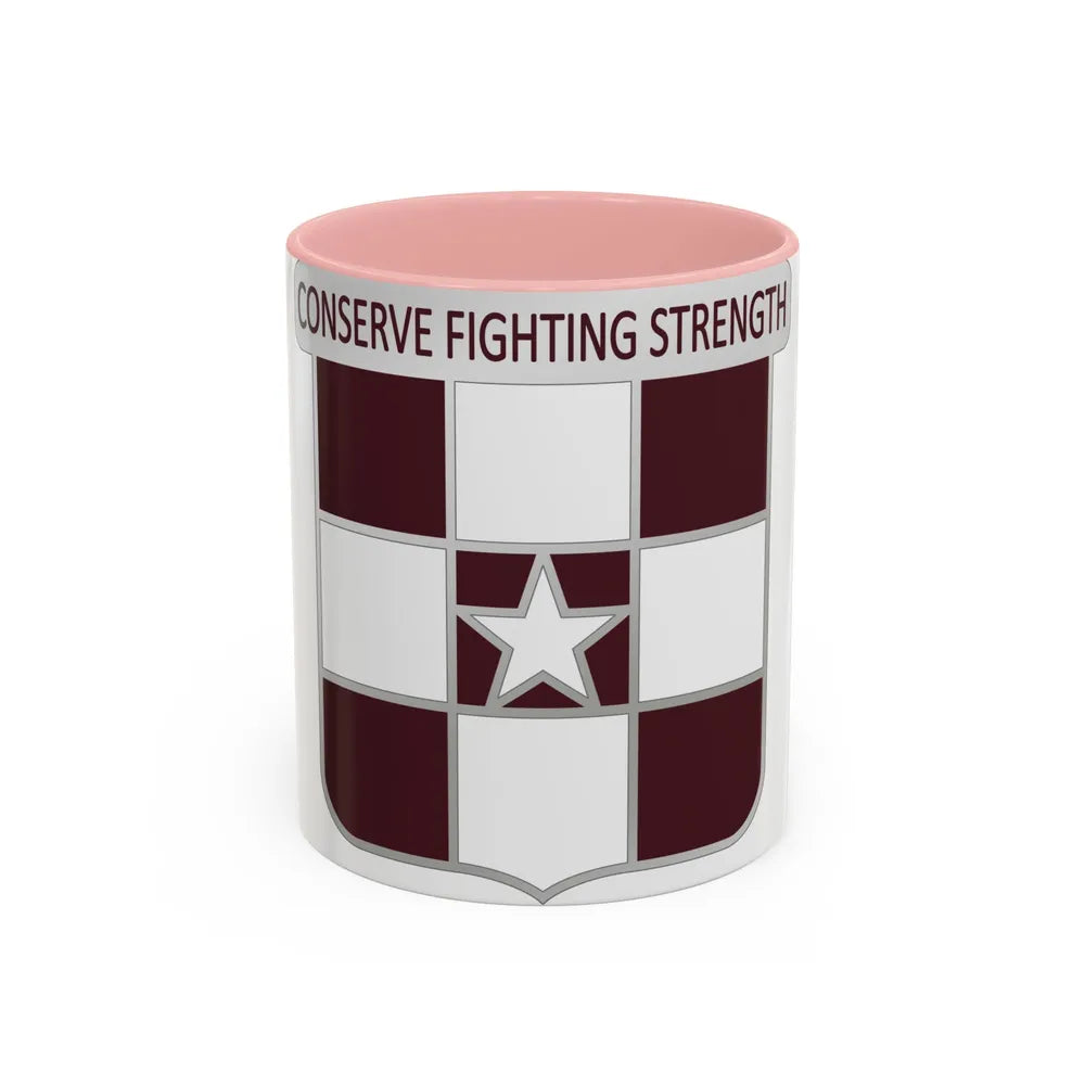 55 Medical Group (U.S. Army) Accent Coffee Mug-11oz-Pink-Go Mug Yourself