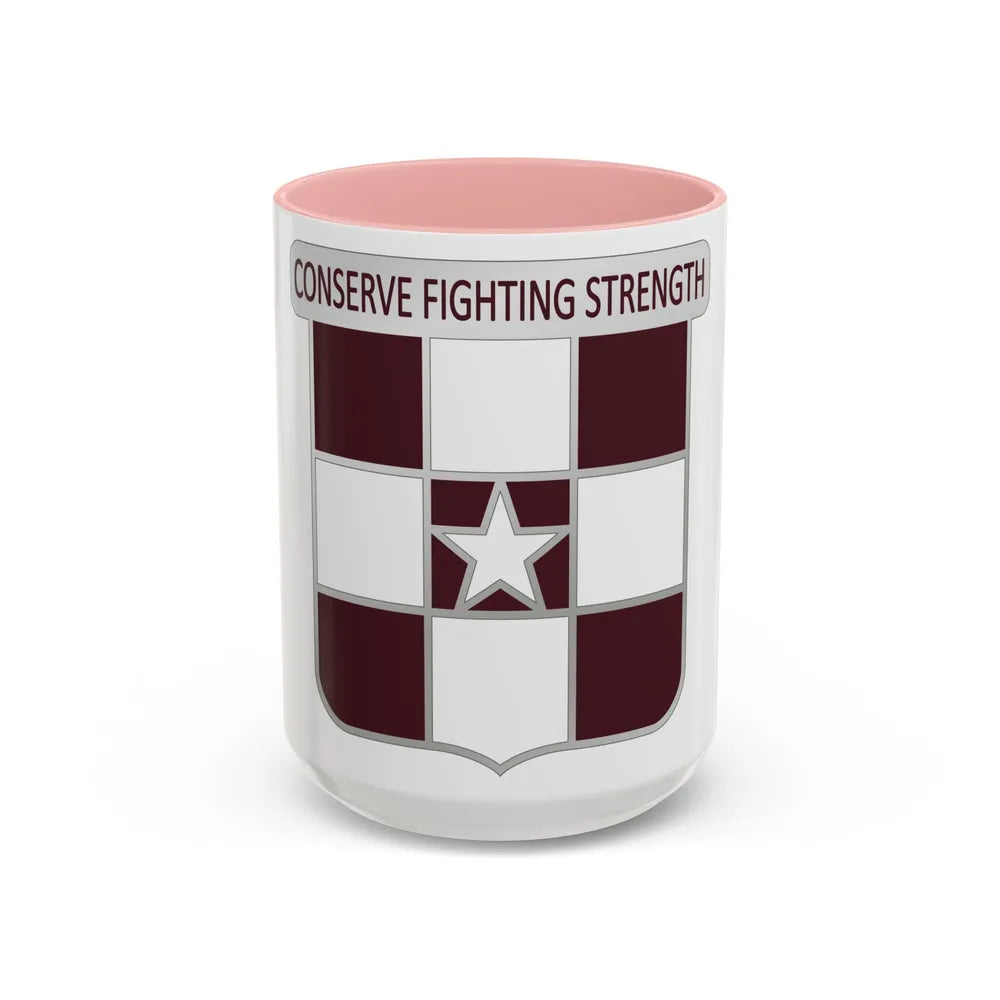 55 Medical Group (U.S. Army) Accent Coffee Mug-15oz-Pink-Go Mug Yourself