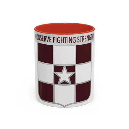 55 Medical Group (U.S. Army) Accent Coffee Mug 11oz Red - Go Mug Yourself