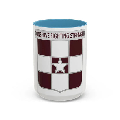 55 Medical Group (U.S. Army) Accent Coffee Mug 15oz Light Blue - Go Mug Yourself