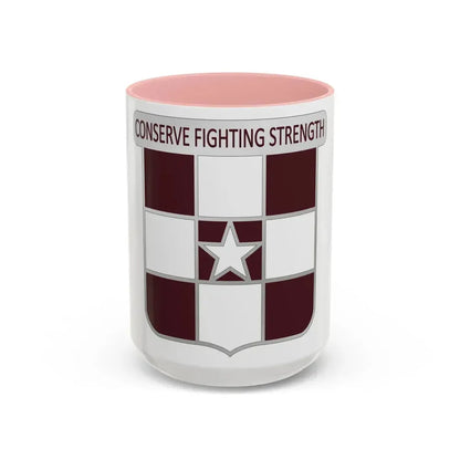 55 Medical Group (U.S. Army) Accent Coffee Mug 15oz Pink - Go Mug Yourself