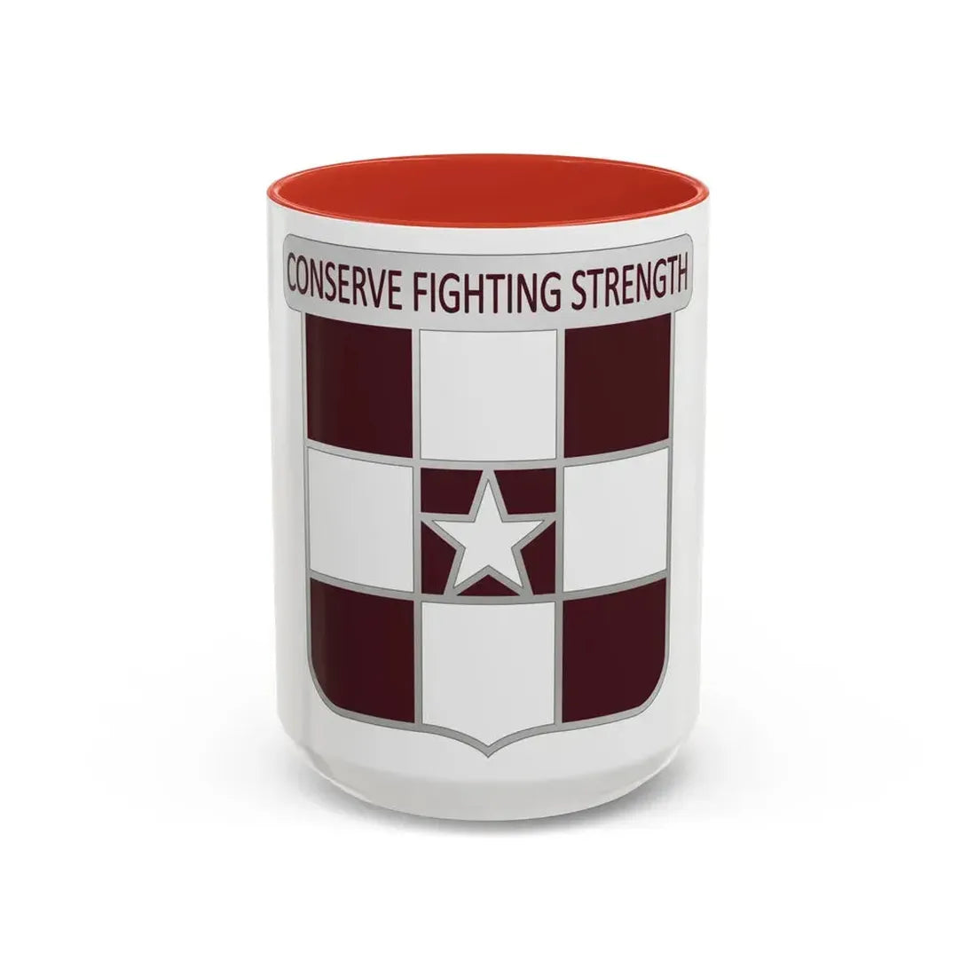 55 Medical Group (U.S. Army) Accent Coffee Mug 15oz Red - Go Mug Yourself