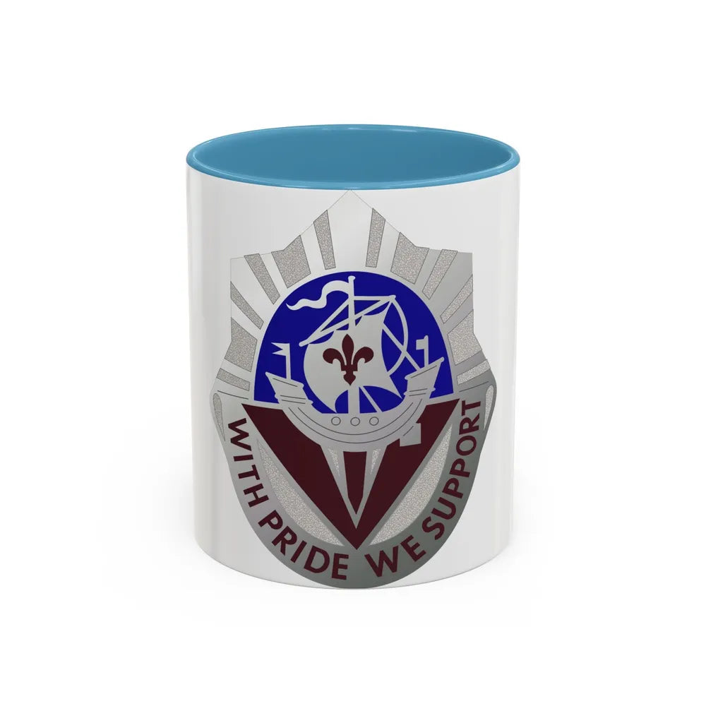 55 Surgical Hospital (U.S. Army) Accent Coffee Mug-11oz-Light Blue-Go Mug Yourself