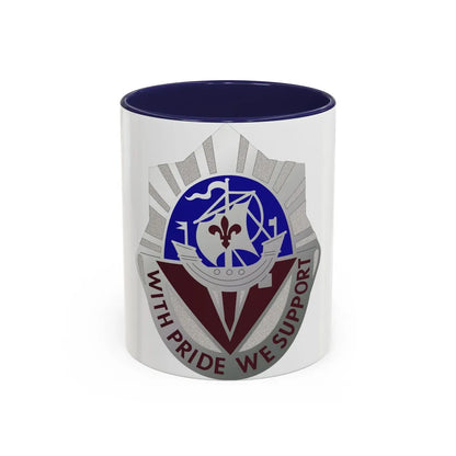 55 Surgical Hospital (U.S. Army) Accent Coffee Mug-11oz-Navy-Go Mug Yourself