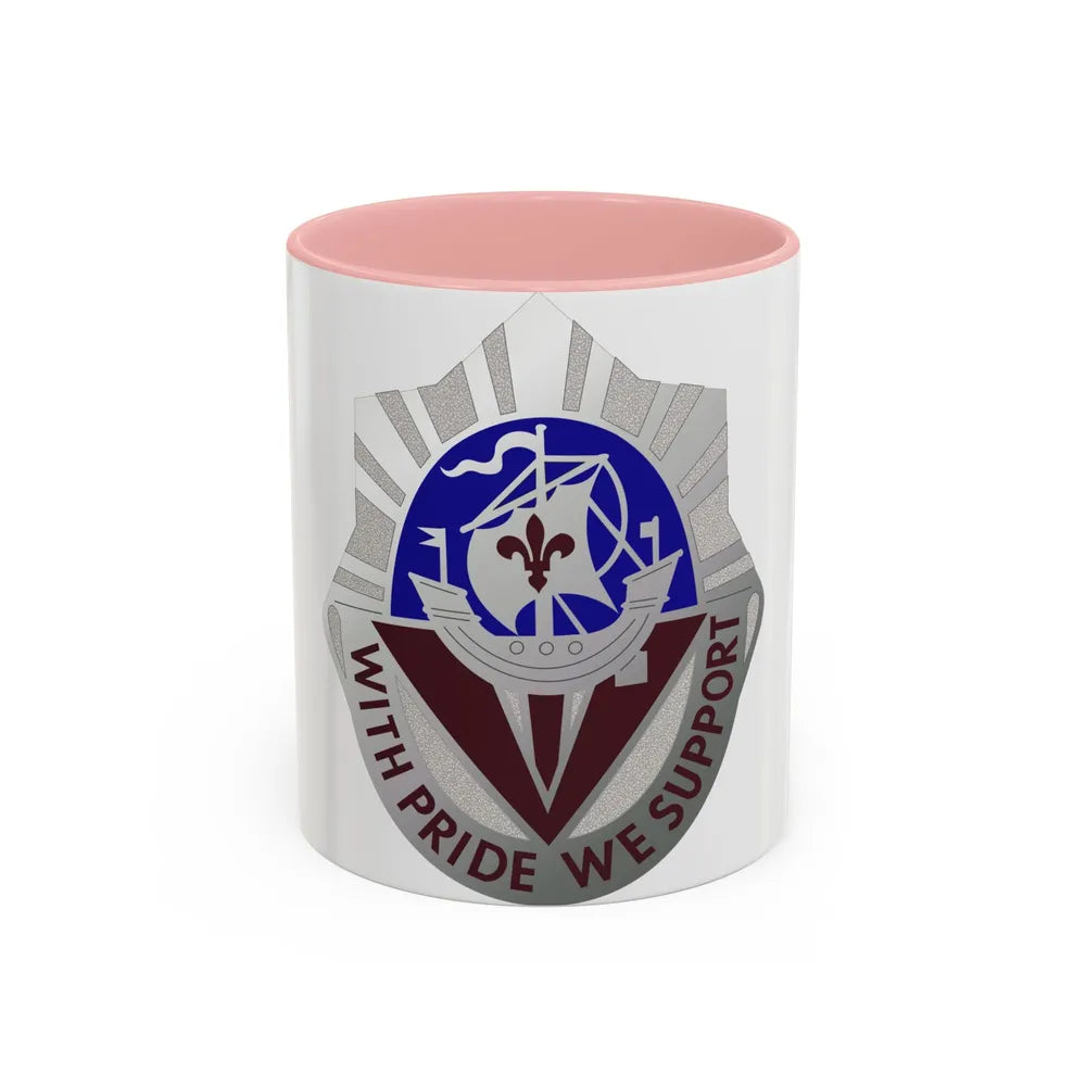 55 Surgical Hospital (U.S. Army) Accent Coffee Mug-11oz-Pink-Go Mug Yourself