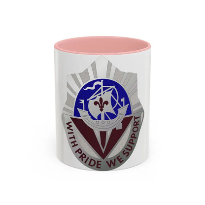 55 Surgical Hospital (U.S. Army) Accent Coffee Mug-11oz-Pink-Go Mug Yourself