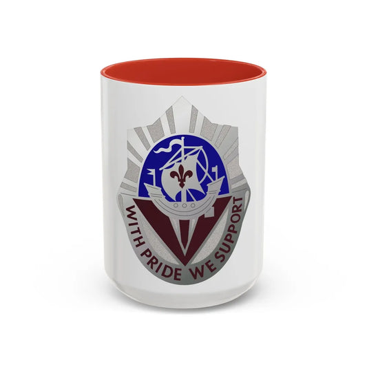 55 Surgical Hospital (U.S. Army) Accent Coffee Mug-15oz-Red-Go Mug Yourself