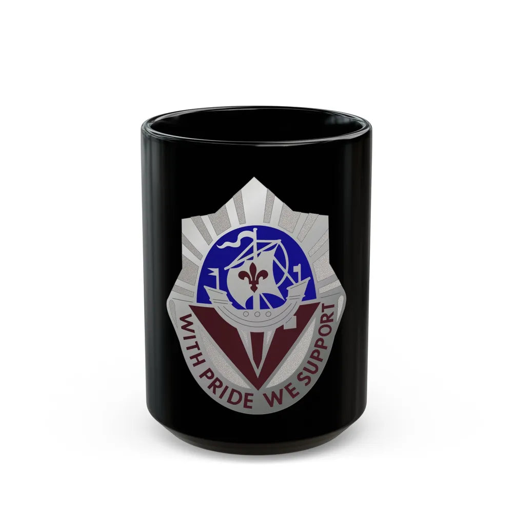 55 Surgical Hospital (U.S. Army) Black Coffee Mug-15oz-Go Mug Yourself