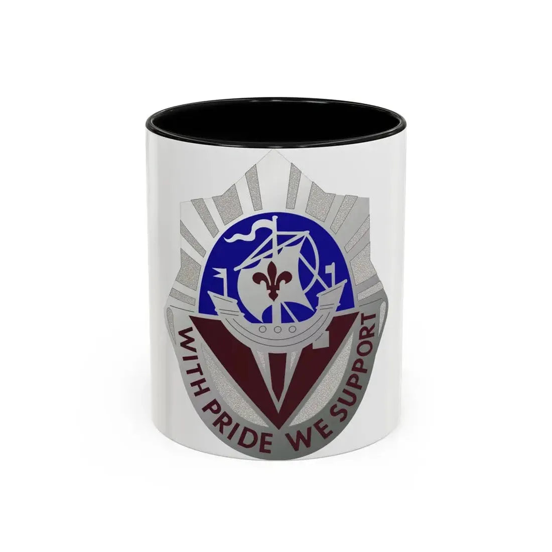 55 Surgical Hospital (U.S. Army) Accent Coffee Mug 11oz Black - Go Mug Yourself