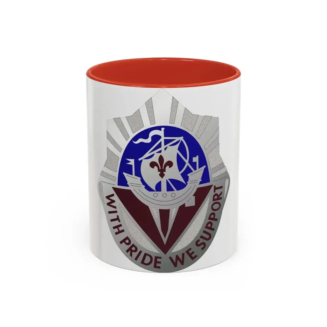 55 Surgical Hospital (U.S. Army) Accent Coffee Mug 11oz Red - Go Mug Yourself