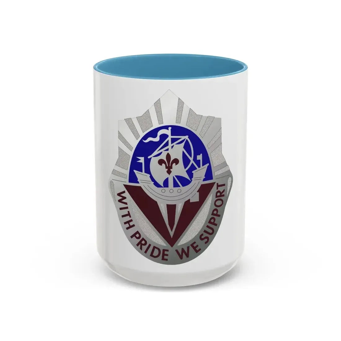 55 Surgical Hospital (U.S. Army) Accent Coffee Mug 15oz Light Blue - Go Mug Yourself
